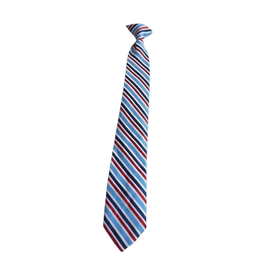 Stripped Boy clip on tie 17"
